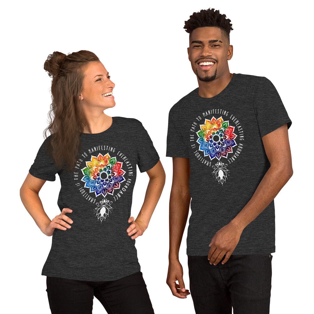 OMTHREAD Gratitude is the Path to Abundance Yoga Tee