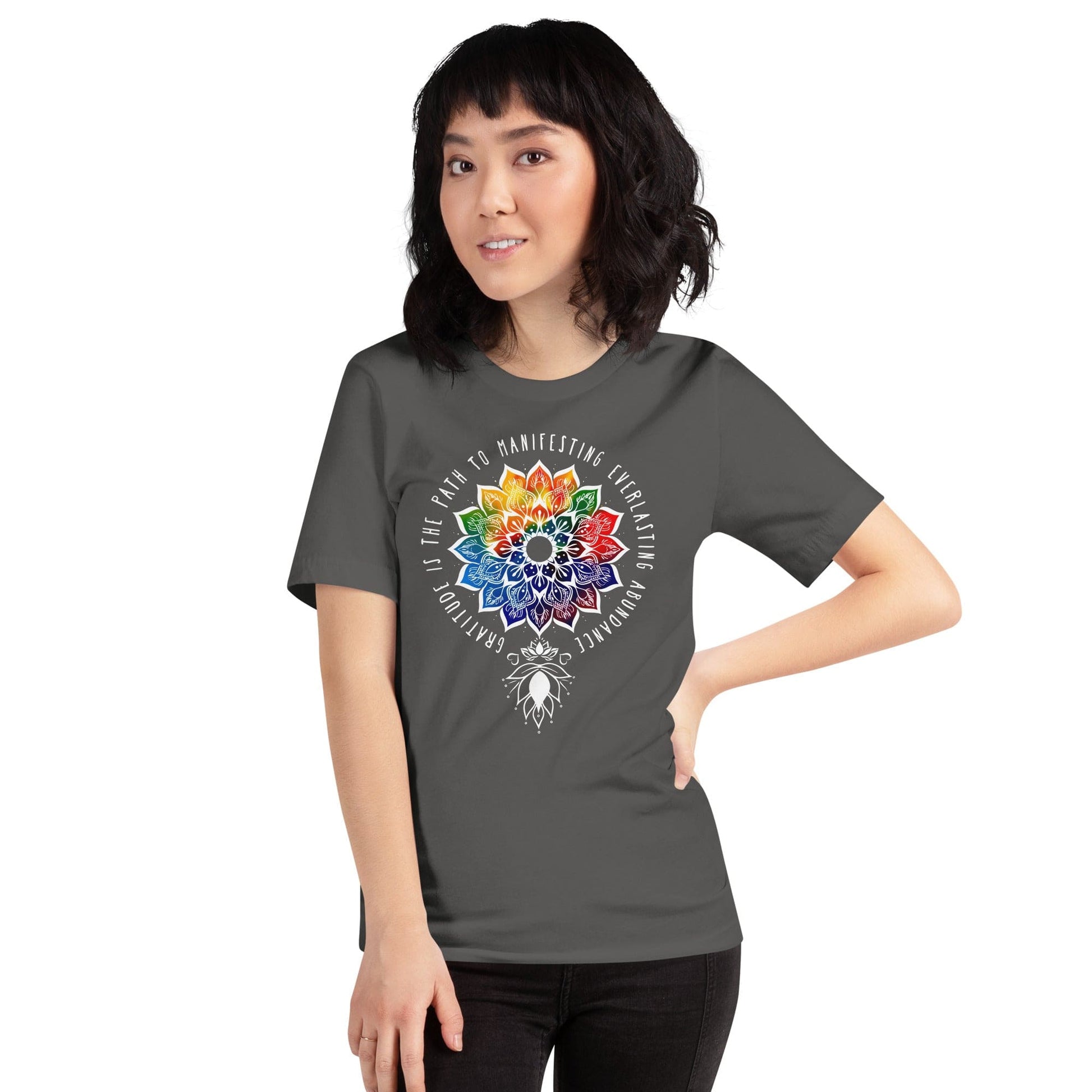 OMTHREAD Gratitude is the Path to Abundance Yoga Tee