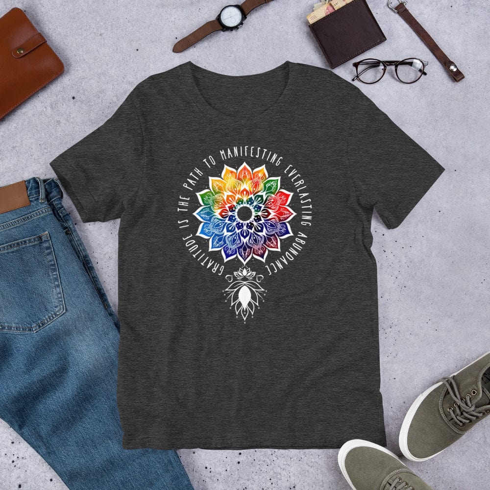 OMTHREAD Gratitude is the Path to Abundance Yoga Tee