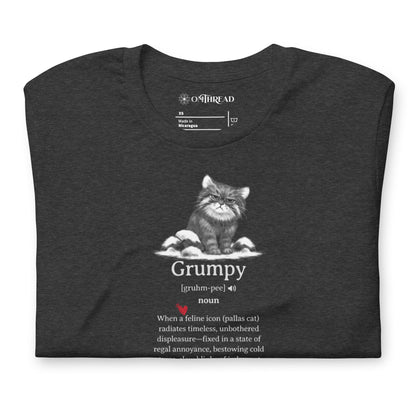 OMTHREAD Grumpy Pallas Cat Definition T-Shirt, Funny Grumpy Cat Shirt, Gift for Cat Lovers