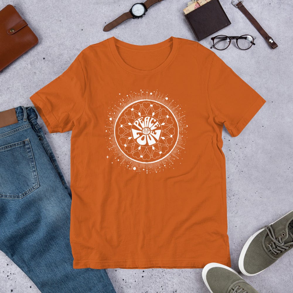 OMTHREAD Heart Mandala Peace and Love Tee