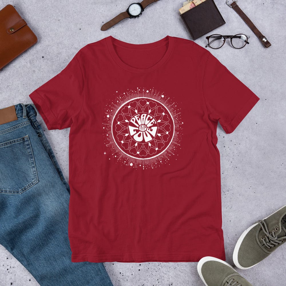 OMTHREAD Heart Mandala Peace and Love Tee