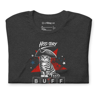 OMTHREAD Hiss-tory Buff Periodic Table Cat July 4 Graphic Tee