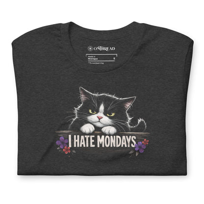 OMTHREAD I Hate Mondays Grumpy Tuxedo Cat Shirt