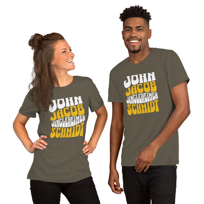 OMTHREAD John Jacob Jingleheimer Schmidt Nostalgic Tee