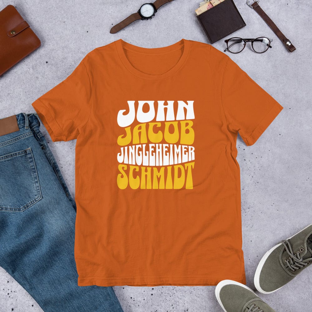 OMTHREAD John Jacob Jingleheimer Schmidt Nostalgic Tee