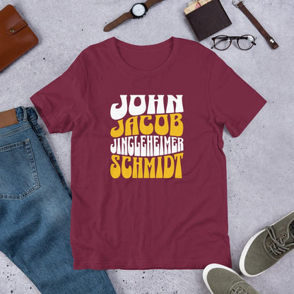 OMTHREAD John Jacob Jingleheimer Schmidt Nostalgic Tee