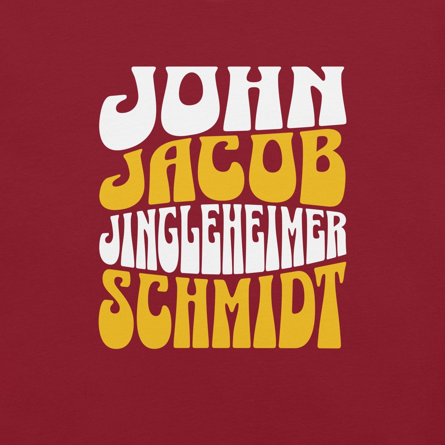 OMTHREAD John Jacob Jingleheimer Schmidt Nostalgic Tee