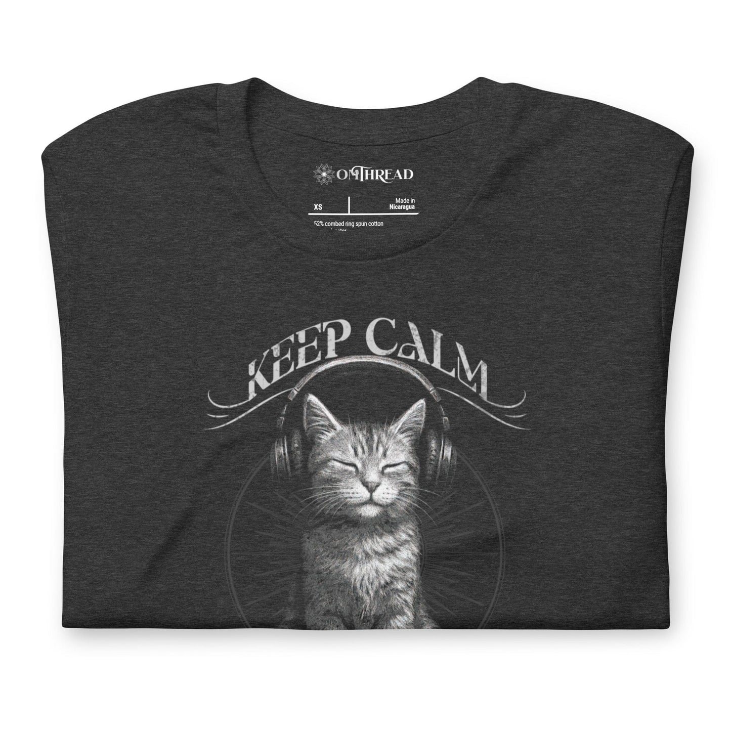 OMTHREAD Keep Calm 'N Carry On Zen Cat Lover Shirt