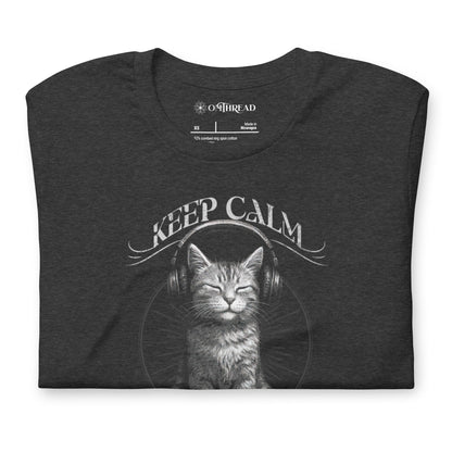 OMTHREAD Keep Calm 'N Carry On Zen Cat Lover Shirt
