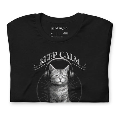 OMTHREAD Keep Calm 'N Carry On Zen Cat Lover Shirt
