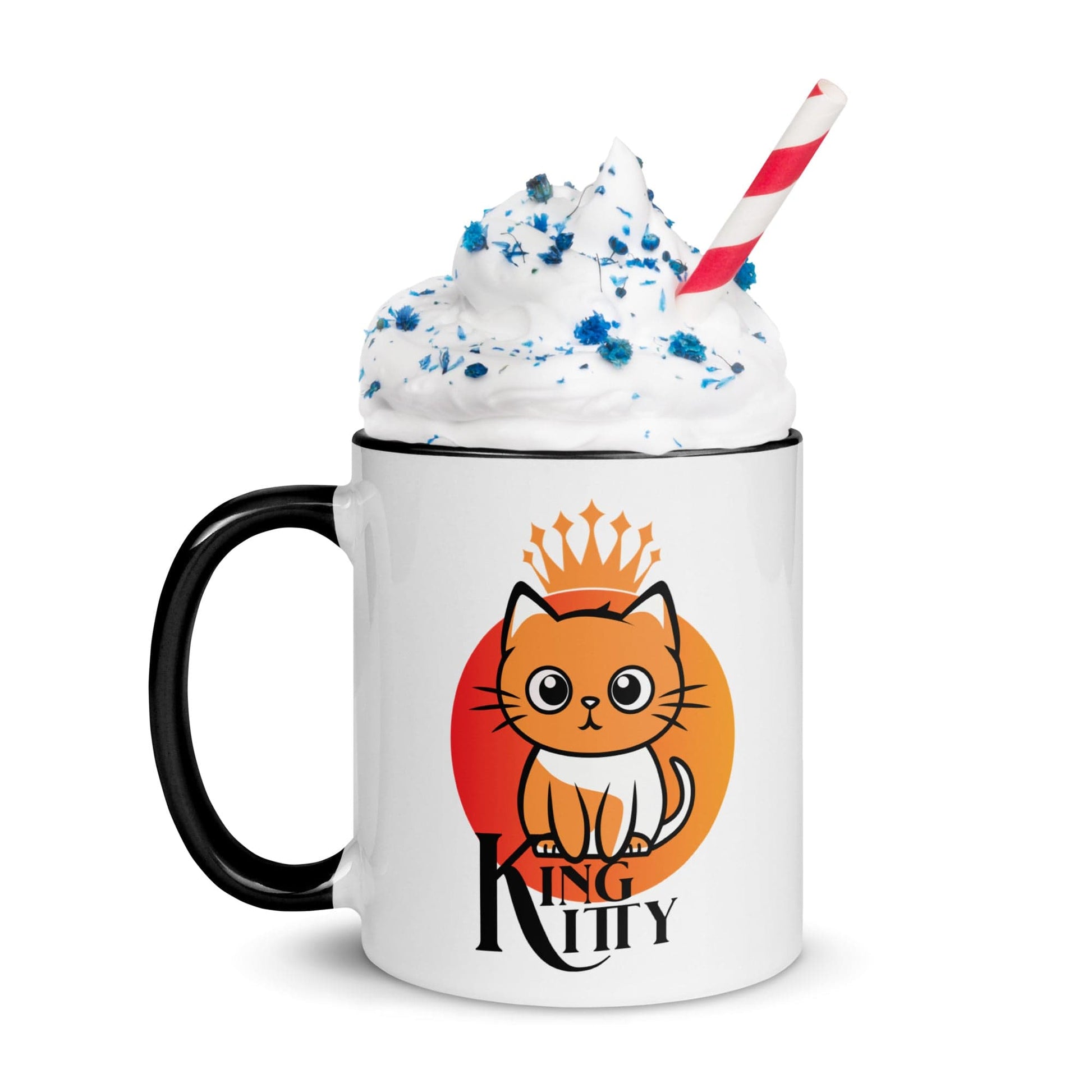 OMTHREAD Kitty King: Reigning Royalty - Mug with Color Inside