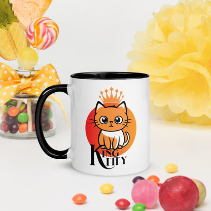 OMTHREAD Kitty King: Reigning Royalty - Mug with Color Inside