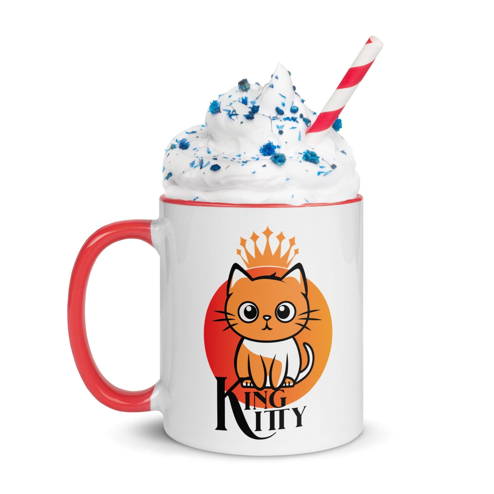 OMTHREAD Kitty King: Reigning Royalty - Mug with Color Inside