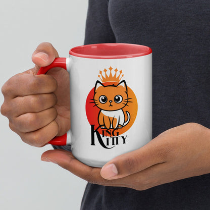 OMTHREAD Kitty King: Reigning Royalty - Mug with Color Inside