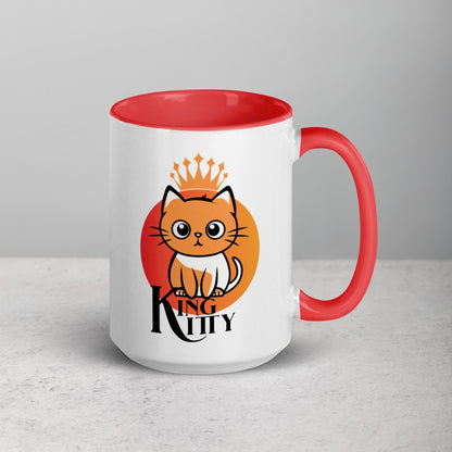 OMTHREAD Kitty King: Reigning Royalty - Mug with Color Inside