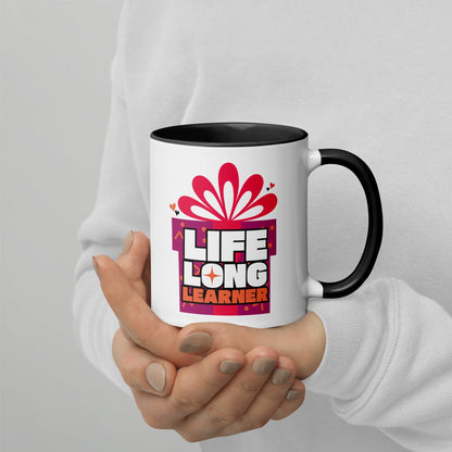 OMTHREAD Life Long Learner - Mug with Color Inside