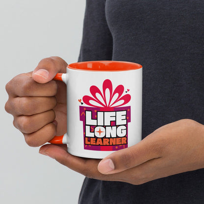 OMTHREAD Life Long Learner - Mug with Color Inside