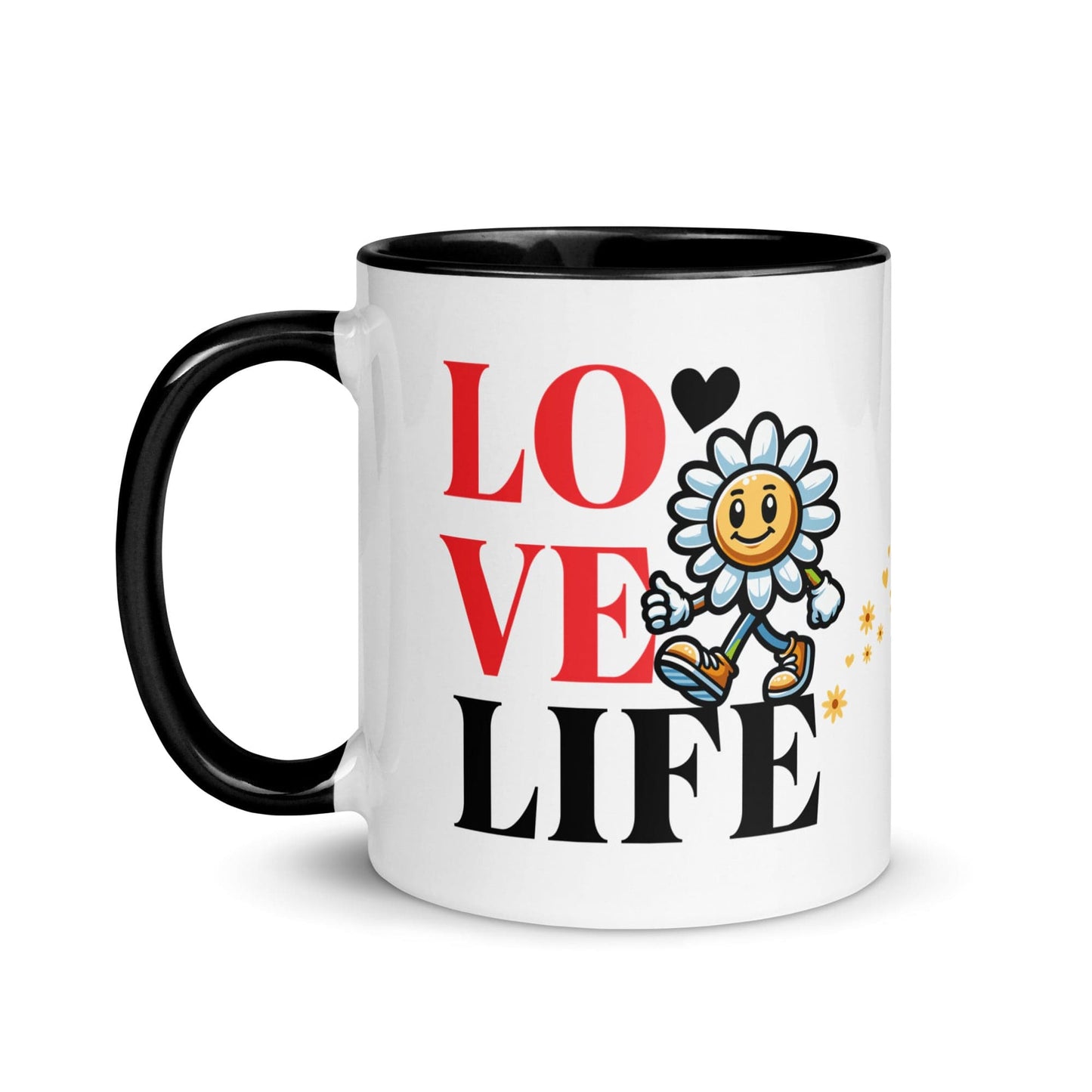 OMTHREAD Love Life. Live Life - Mug with Color Inside