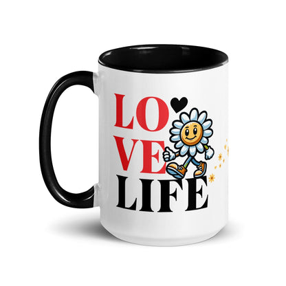 OMTHREAD Love Life. Live Life - Mug with Color Inside