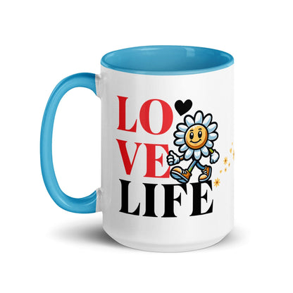 OMTHREAD Love Life. Live Life - Mug with Color Inside