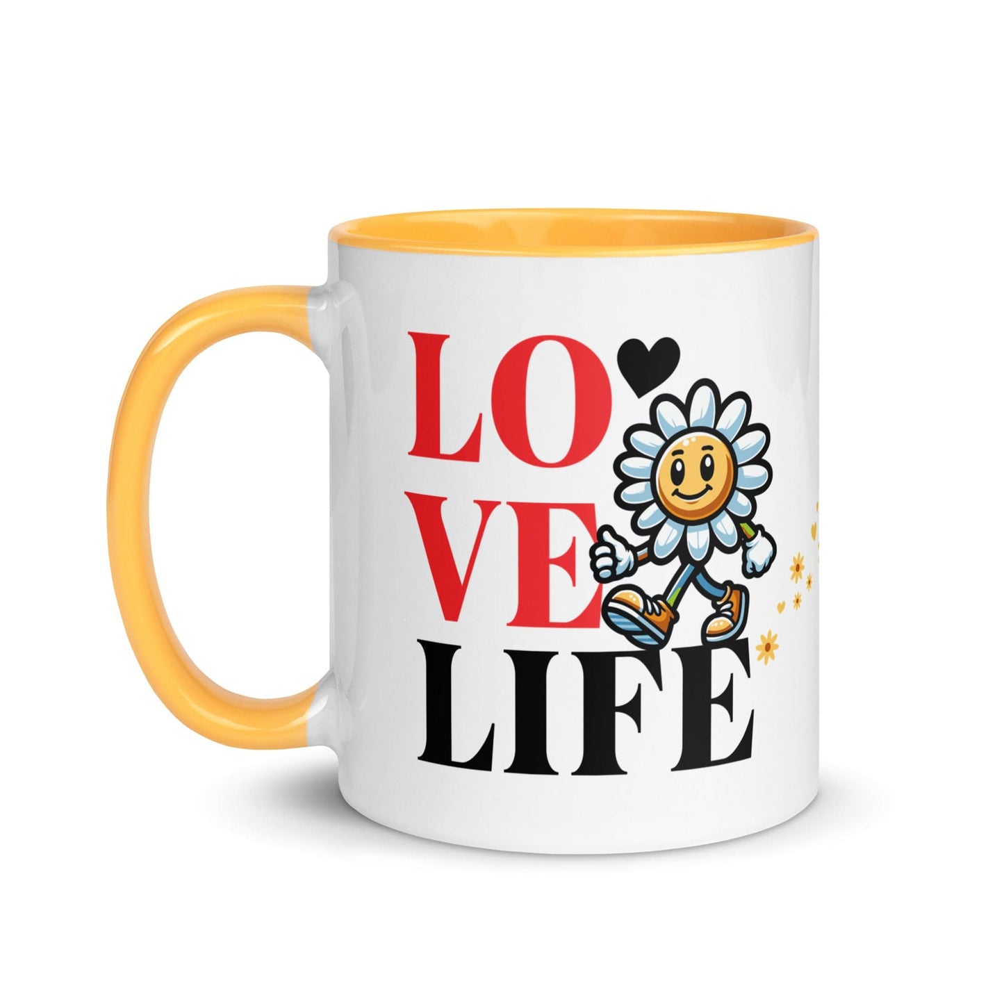 OMTHREAD Love Life. Live Life - Mug with Color Inside