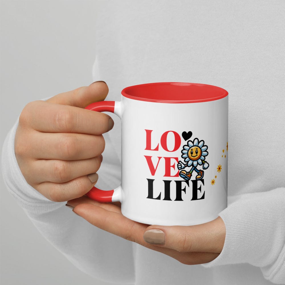 OMTHREAD Love Life. Live Life - Mug with Color Inside