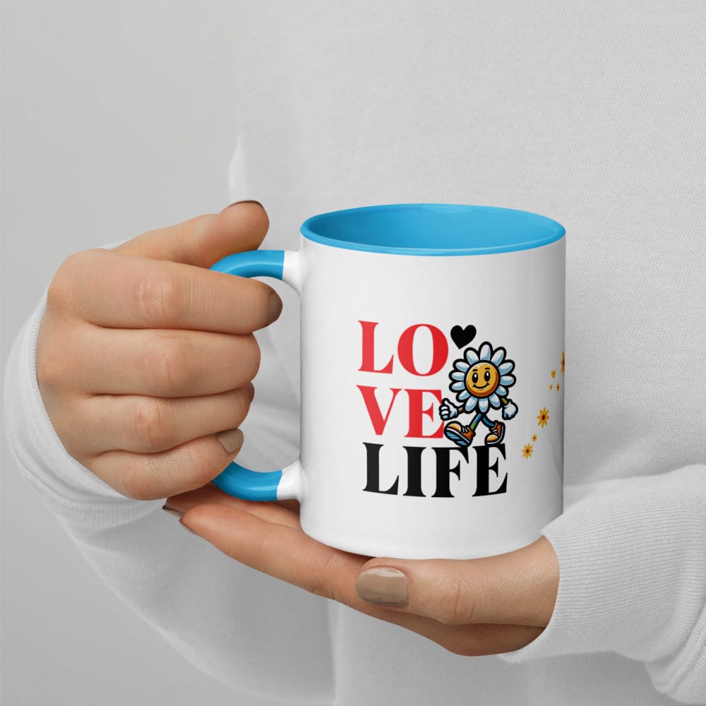 OMTHREAD Love Life. Live Life - Mug with Color Inside