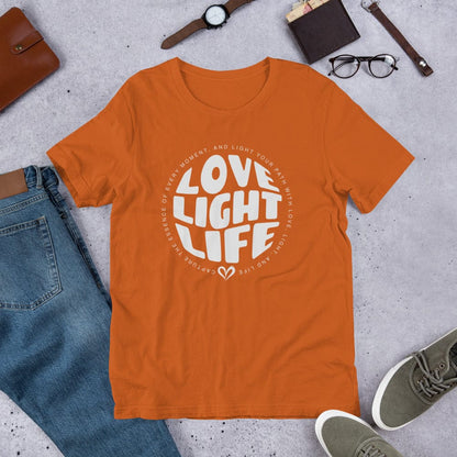 OMTHREAD LOVE, LIGHT, LIFE  Tee