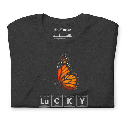 OMTHREAD Lucky Monarch Butterfly Shirt Science and Nature Tee