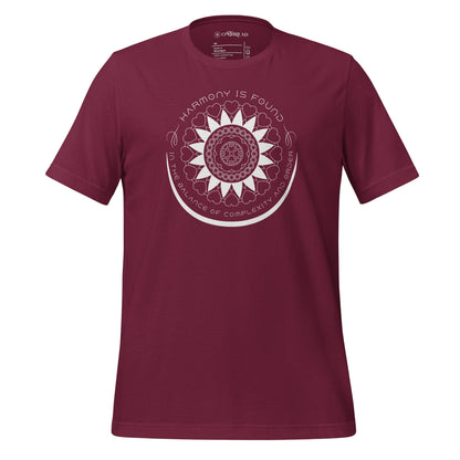 OMTHREAD Maroon / XS Harmony Balance Yoga Tee