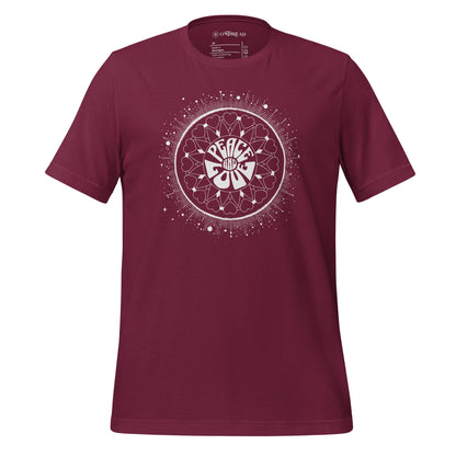 OMTHREAD Maroon / XS Heart Mandala Peace and Love Tee