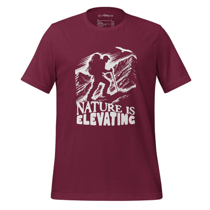 OMTHREAD Maroon / XS Nature is Elevating Adventure Tee