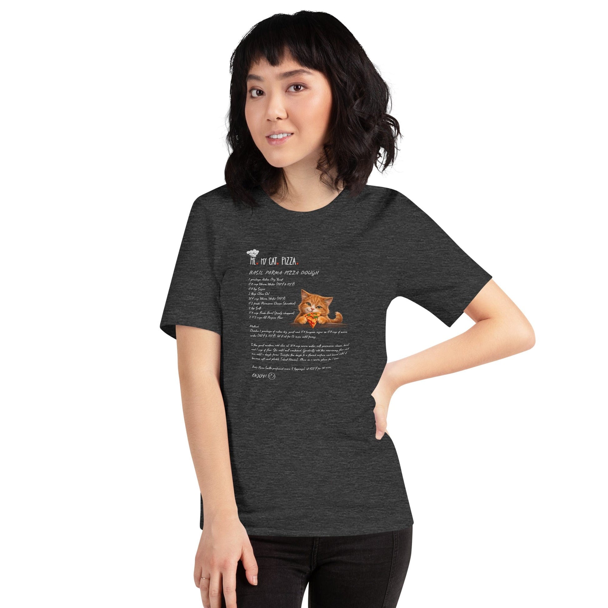 OMTHREAD Me My Cat Pizza Funny Cat Lover T-Shirt