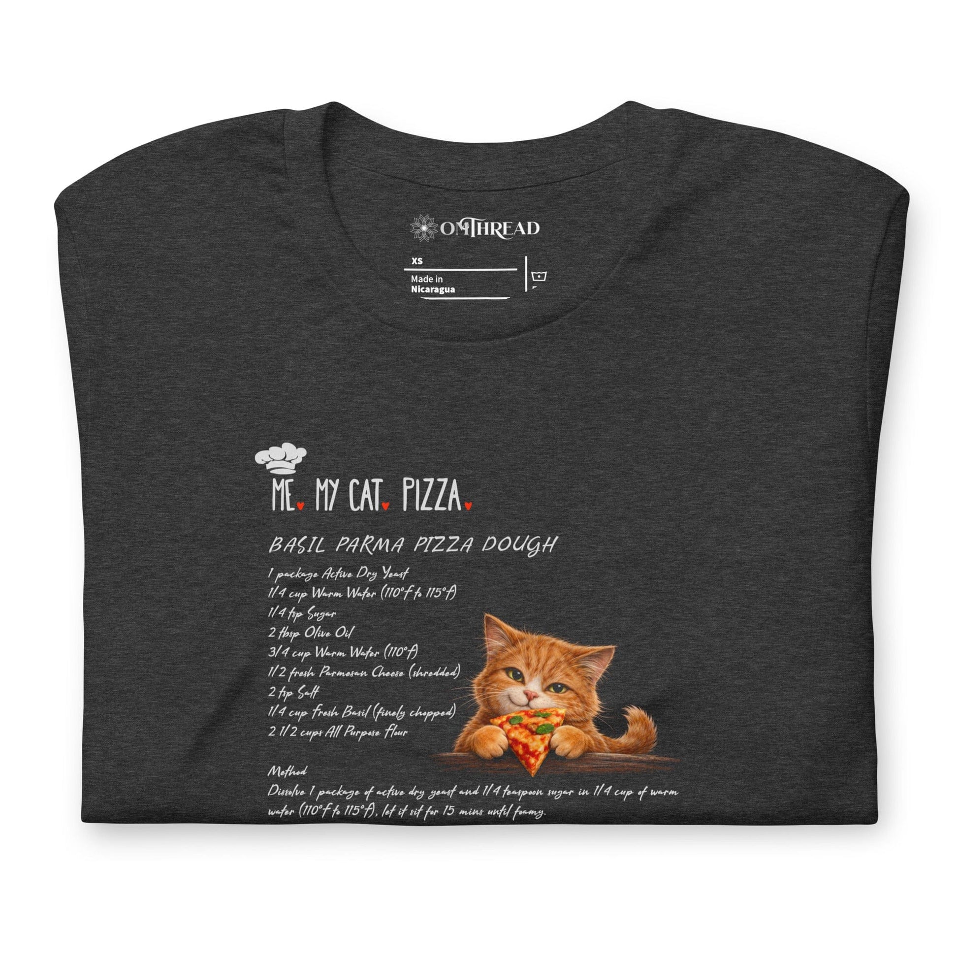 OMTHREAD Me My Cat Pizza Funny Cat Lover T-Shirt