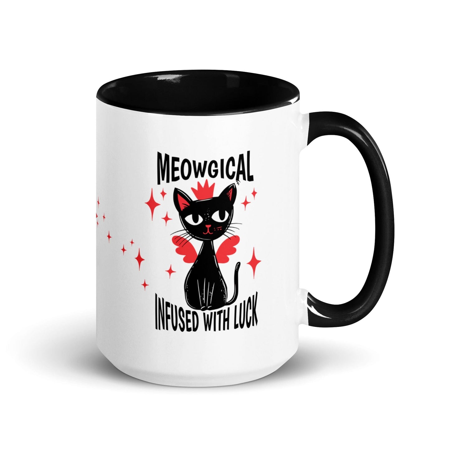 OMTHREAD Meowgical Cat Infused with Magic - Mug with Color Inside