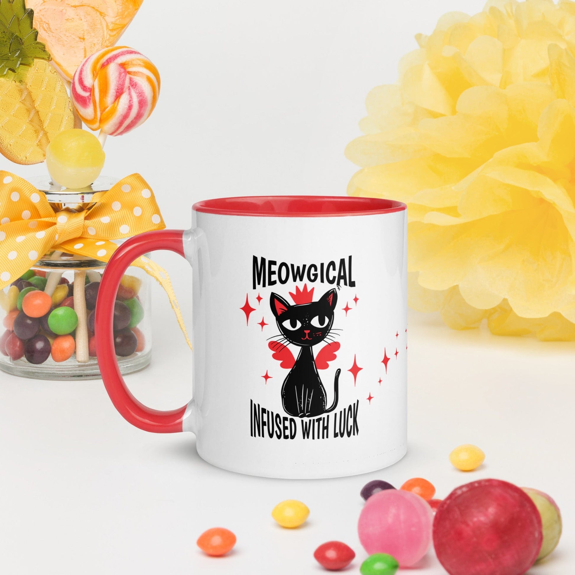 OMTHREAD Meowgical Cat Infused with Magic - Mug with Color Inside