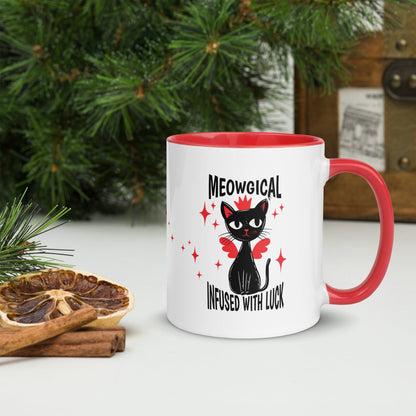 OMTHREAD Meowgical Cat Infused with Magic - Mug with Color Inside