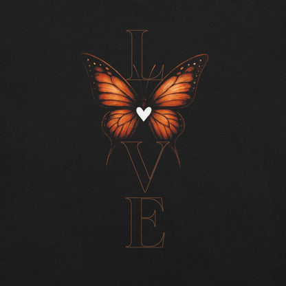 OMTHREAD Minimalist Love Monarch Butterfly Conservation Shirt