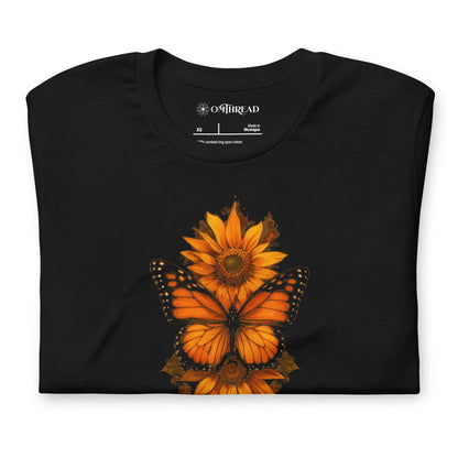 OMTHREAD Monarch Butterfly and Sunflower Shirt Monarch Magic