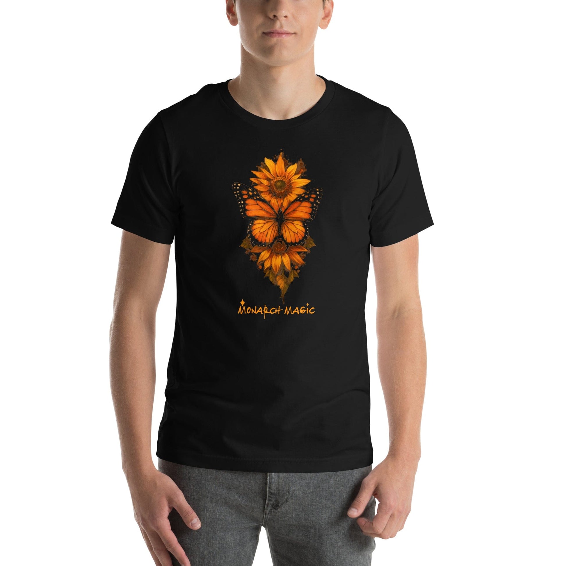 OMTHREAD Monarch Butterfly and Sunflower Shirt Monarch Magic