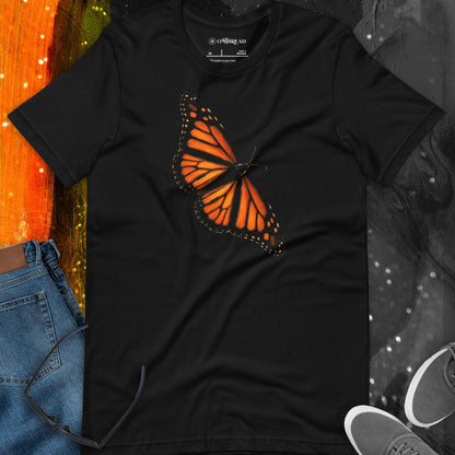 OMTHREAD Monarch Butterfly T Shirt Nature Conservation Tee for Butterfly Lovers