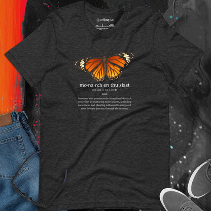 OMTHREAD Monarch Enthusiast Definition Shirt for Butterfly Conservation