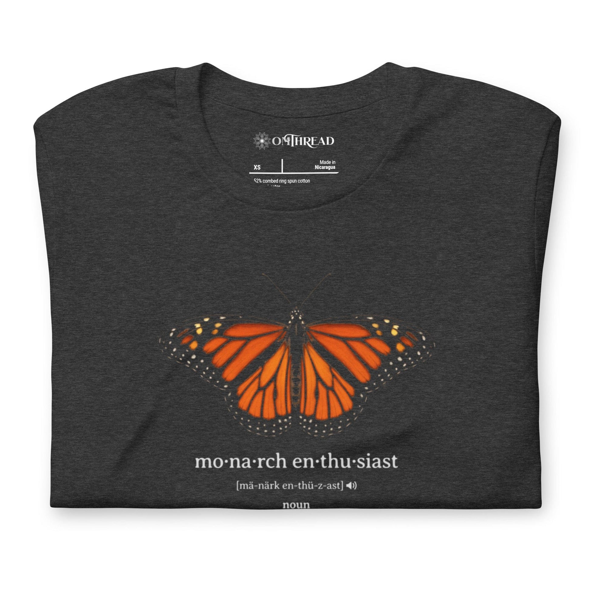 OMTHREAD Monarch Enthusiast Definition Shirt for Butterfly Conservation