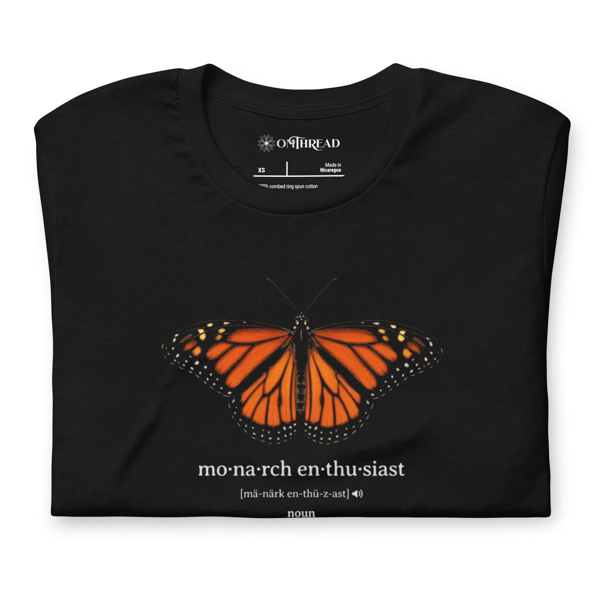 OMTHREAD Monarch Enthusiast Definition Shirt for Butterfly Conservation