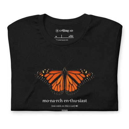 OMTHREAD Monarch Enthusiast Definition Shirt for Butterfly Conservation