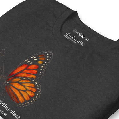 OMTHREAD Monarch Enthusiast Definition Tee for Butterfly Conservation Lovers