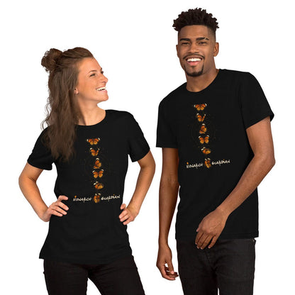 OMTHREAD Monarch Guardian Butterfly Shirt Celestial Conservation Tee