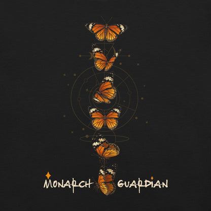 OMTHREAD Monarch Guardian Butterfly Shirt Celestial Conservation Tee