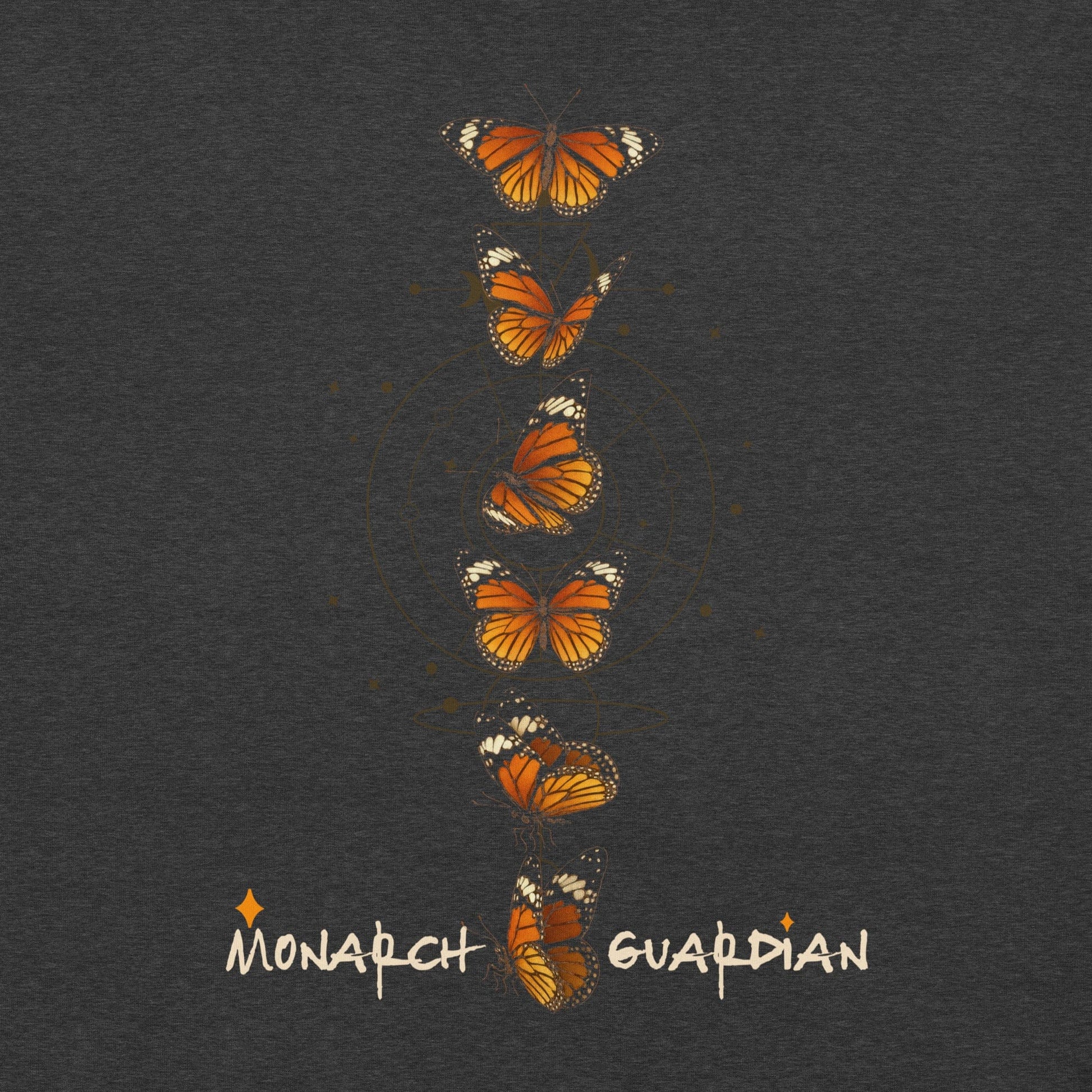 OMTHREAD Monarch Guardian Butterfly Shirt Celestial Conservation Tee
